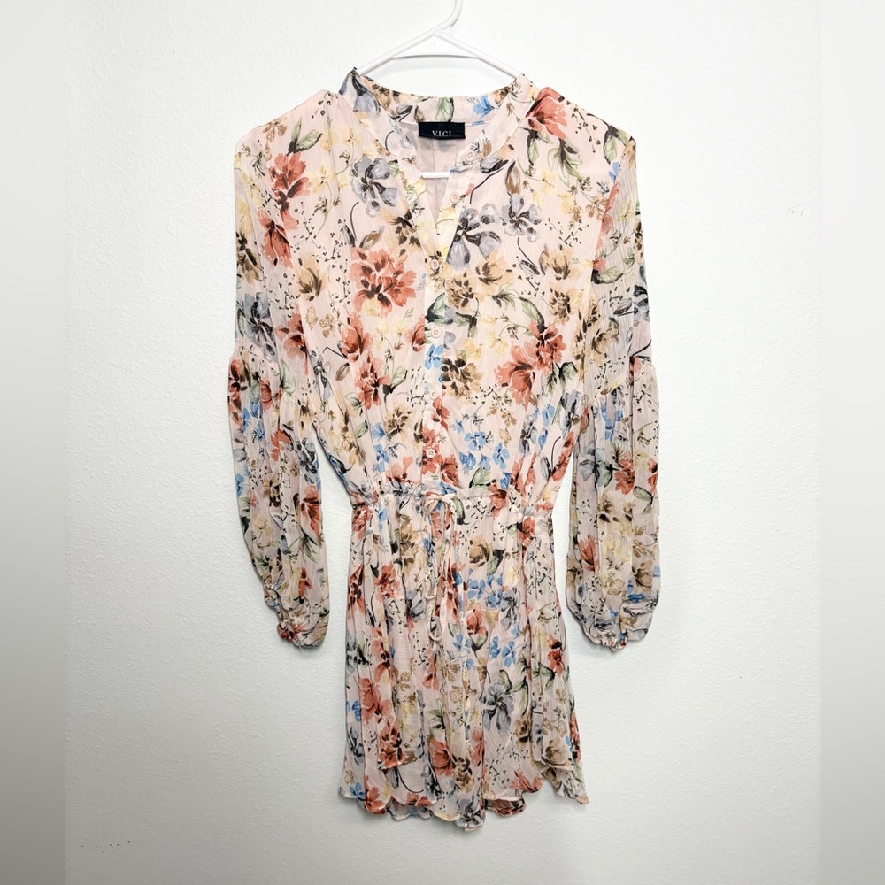 VICI Vienne Floral Balloon Sleeve Dress - Picture 5 of 6